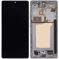 OLED Assembly With Frame For Samsung Galaxy S25 Ultra 5G (US & International) (Aftermarket Plus) (120Hz) (Titanium White Silver)