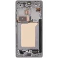 OLED Assembly With Frame For Samsung Galaxy S25 Ultra 5G (US & International) (Aftermarket Plus) (120Hz) (Titanium White Silver)