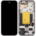 OLED Assembly With Frame Compatible (With Fingerprint Sensor) For Google Pixel 9A (Refurbished) (Porcelain)