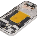 OLED Assembly With Frame Compatible (With Fingerprint Sensor) For Google Pixel 9A (Refurbished) (Porcelain)