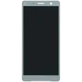 LCD Assembly Without Frame For Sony Xperia XZ2 Compact (Genuine OEM) (White Silver)