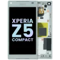 LCD Assembly With Frame For Sony Xperia Z5 Compact (Genuine OEM) (White)