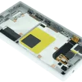LCD Assembly With Frame For Sony Xperia Z5 Compact (Genuine OEM) (White)