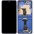 Внутрішній дисплейний модуль (OLED) з рамкою для Samsung Galaxy Z Flip 7 5G (US & International) (Refurbished) (Blue Shadow)