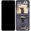 Внутрішній дисплейний модуль (OLED) з рамкою для Samsung Galaxy Z Flip 7 5G (US & International) (Refurbished) (Jet Black)