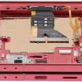 Inner OLED Assembly With Frame For Samsung Galaxy Z Flip 7 5G (US & International) (Refurbished) (Coral Red)