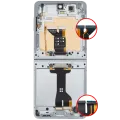 Inner OLED Assembly With Frame For Samsung Galaxy Z Flip 7 5G (US & International) (Refurbished) (Mint)