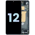 OLED Assembly With Frame For Xiaomi 12 (Genuine OEM) (Tarnish Black)