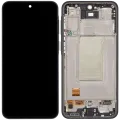 OLED Assembly With Frame For Samsung Galaxy A37 5G (A376 / 2026) (Refurbished) (Charkoal)