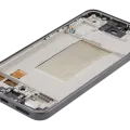 OLED Assembly With Frame For Samsung Galaxy A37 5G (A376 / 2026) (Refurbished) (Charkoal)