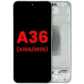 OLED Assembly With Frame For Samsung Galaxy A36 5G (A366 / 2025) (Aftermarket Plus) (Lime)