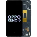 OLED Assembly With Frame For Oppo Reno 6 5G (2021) (Genuine OEM) (Stellar Black)