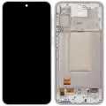OLED Assembly With Frame For Samsung Galaxy A37 5G (A376 / 2026) (Refurbished) (White)