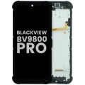 LCD Assembly With Frame For Blackview BV9800 Pro (Used OEM Pull Grade A) (Black)