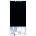 LCD Assembly With Frame For Blackberry KEY2 (Genuine OEM) (Silver)