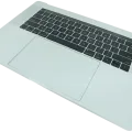 Top Case with Battery and Keyboard (ANSI US) For MacBook Pro 15" A1990 (2018-2019) (Used OEM Pull: Grade B/C) (Silver)