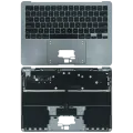 Top Case with Keyboard (ANSI US) For MacBook Air 13" A2681 (2022) (Used OEM Pull: Grade B) (Space Gray)
