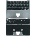 Top Case with Keyboard (ANSI US) For MacBook Air 13" A2681 (2022) (Used OEM Pull: Grade A) (Space Gray)