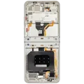 OLED Assembly With Frame For Motorola Razr 2025 / Razr 60 (XT2553 / 2025) (Refurbished) (Lightest Sky)