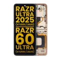 OLED Assembly With Frame For Motorola Razr Ultra 2025 (XT2551 / 2025) / Razr 60 Ultra (XT2551 / 2025) (Refurbished) (Mountain Trail)