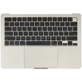 Top Case with Battery and Keyboard (ANSI US) For MacBook Air 13" A3113 (2024) (Starlight)