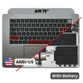 Top Case with Battery and Keyboard (ANSI US) For MacBook Air 15" A3114 (2024) (Space Gray)