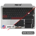 Top Case with Keyboard (ANSI US) For MacBook Pro 14" A2918 (2023) (Space Gray)