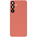 Back Cover Glass With Camera Lens For Samsung Galaxy S25 Plus 5G (No Logo) (Aftermarket Plus) (Coral Red)