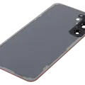 Back Cover Glass With Camera Lens For Samsung Galaxy S25 Plus 5G (No Logo) (Aftermarket Plus) (Coral Red)