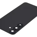 Back Cover Glass With Camera Lens For Samsung Galaxy S25 Plus 5G (No Logo) (Aftermarket Plus) (Blue Black)