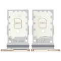 Dual Sim Card Tray For Samsung Galaxy S25 / S25 Plus (Premium) (Pink Gold)