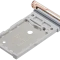 Dual Sim Card Tray For Samsung Galaxy S25 / S25 Plus (Premium) (Pink Gold)