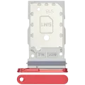Dual Sim Card Tray For Samsung Galaxy S25 / S25 Plus (Premium) (Coral Red)