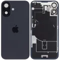 Back Glass w/ MagSafe Magnet & NFC & Flashlight Flex For iPhone 16 (Service Pack) (Black)