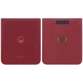 Back Cover Glass For Motorola Razr Plus / Razr 60 Ultra (XT2551 / 2025) (Genuine OEM) (Rio Red)