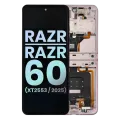 OLED Assembly With Frame For Motorola Razr / Razr 60 (XT2553 / 2025) (Genuine OEM) (Parfait Pink)