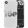 Back Glass w/ Wireless NFC Charging Flex & Flashlight Flex For iPhone 16e (Used OEM Pull: Grade A) (White)