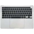 Top Case with Battery and Keyboard (ISO UK) For MacBook Pro 13" A2289 (2020) (Silver)