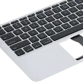Top Case with Keyboard (ISO UK) and Microphone For MacBook Air 13" A1466 (2013-2017) (Used OEM Pull: Grade B/C)
