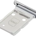 Dual Sim Card Tray For Samsung Galaxy S25 Edge (Premium) (Titanium Silver)