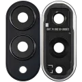 Back Camera Lens With Cover Bezel Ring For Samsung Galaxy S25 Edge (Titanium Jetblack)