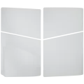 Faceplate Cover (Top & Bottom) For Sony PlayStation 5 Slim Disc Edition (White)