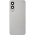 Back Cover Glass With Camera Lens For Samsung Galaxy S25 Edge (No Logo) (Aftermarket Plus) (Titanium Silver)