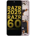 OLED Assembly With Frame For Motorola Razr 2025 / Razr 60 (XT2553 / 2025) (Refurbished) (Parfait Pink)