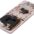 OLED Assembly With Frame For Motorola Razr 2025 / Razr 60 (XT2553 / 2025) (Refurbished) (Parfait Pink)