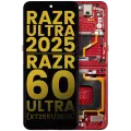 OLED Assembly With Frame For Motorola Razr Ultra 2025 (XT2551 / 2025) / Razr 60 Ultra (XT2551 / 2025) (Refurbished) (Rio Red)