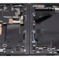 Inner OLED Assembly With Frame For Google Pixel 9 Pro Fold (Refurbished) (Obsidian)