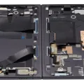 Inner OLED Assembly With Frame For Google Pixel 9 Pro Fold (Refurbished) (Obsidian)