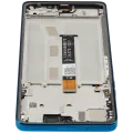 LCD Assembly With Frame For Motorola Moto G75 5G (XT2437 / 2024) (Refurbished) (Aqua Blue)