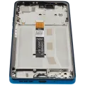 LCD Assembly With Frame For Motorola Moto G75 5G (XT2437 / 2024) (Refurbished) (Aqua Blue)